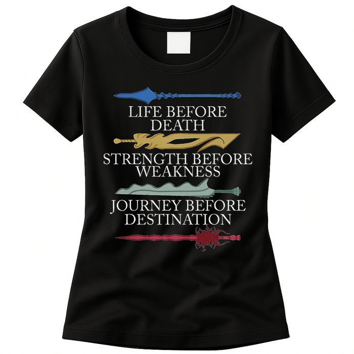 Life Before Death Strength Before Weakness Journey Womens T-Shirt