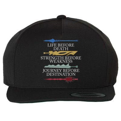 Life Before Death Strength Before Weakness Journey Wool Snapback Cap