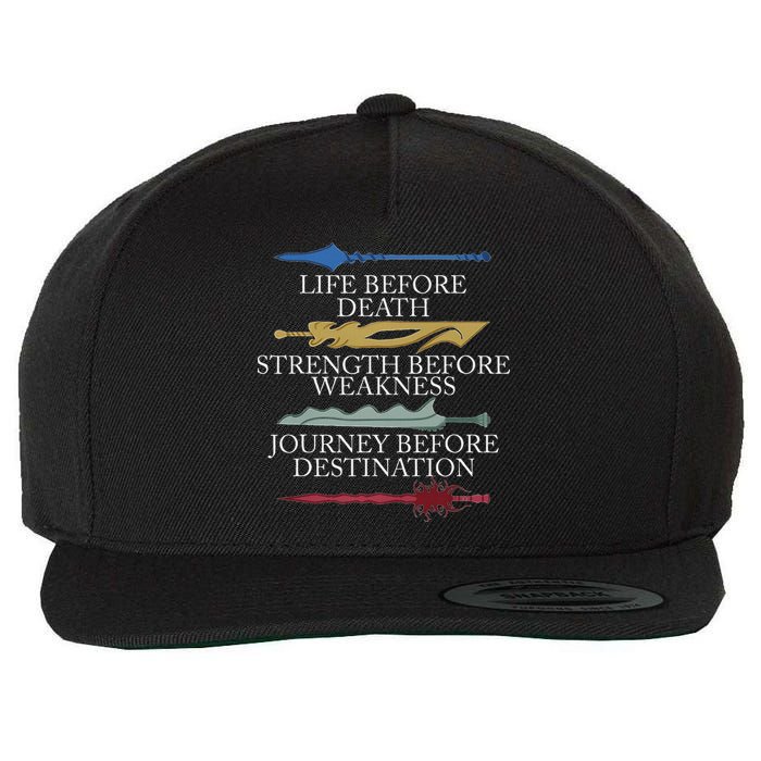 Life Before Death Strength Before Weakness Journey Wool Snapback Cap
