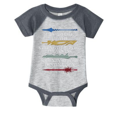 Life Before Death Strength Before Weakness Journey Infant Baby Jersey Bodysuit