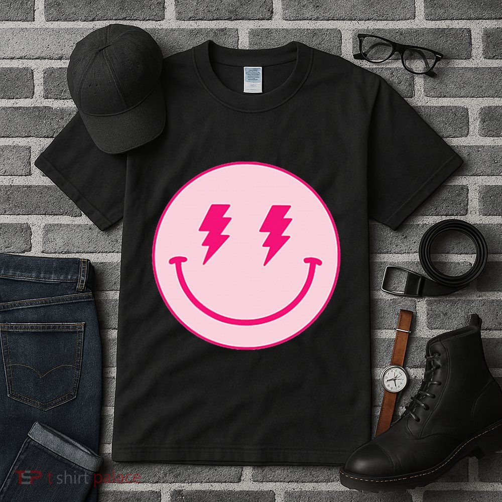 Lightning Bolt Eyes Happy Face Tall T-Shirt