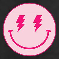 Lightning Bolt Eyes Happy Face 15oz Campfire Ceramic Mug