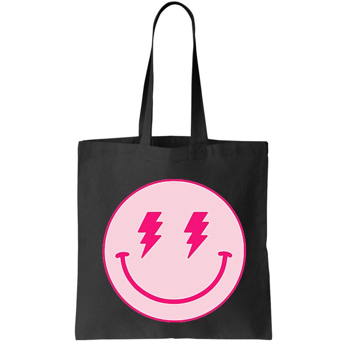 Lightning Bolt Eyes Happy Face Bag