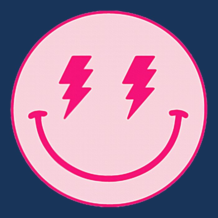 Lightning Bolt Eyes Happy Face Infant Baby Jersey Bodysuit
