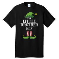 Little Brother Elf Matching Family Group Christmas Boy Elf Tall T-Shirt