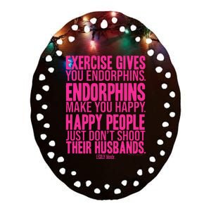 Legally Blonde Endorphins Ceramic Oval Ornament