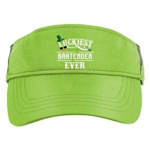 Luckiest Bartender Ever Leprechaun Hat St Patrick Day Gift Adult Drive Performance Visor