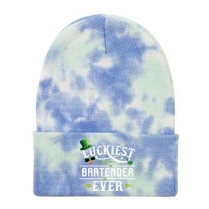 Luckiest Bartender Ever Leprechaun Hat St Patrick Day Gift Tie Dye 12in Knit Beanie