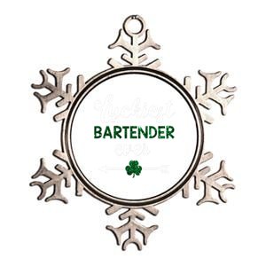 Luckiest Bartender Ever Gift Funny St Patrick's Day Gift Metallic Star Ornament