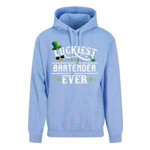 Luckiest Bartender Ever Leprechaun Hat St Patrick Day Gift Meaningful Gift Unisex Surf Hoodie