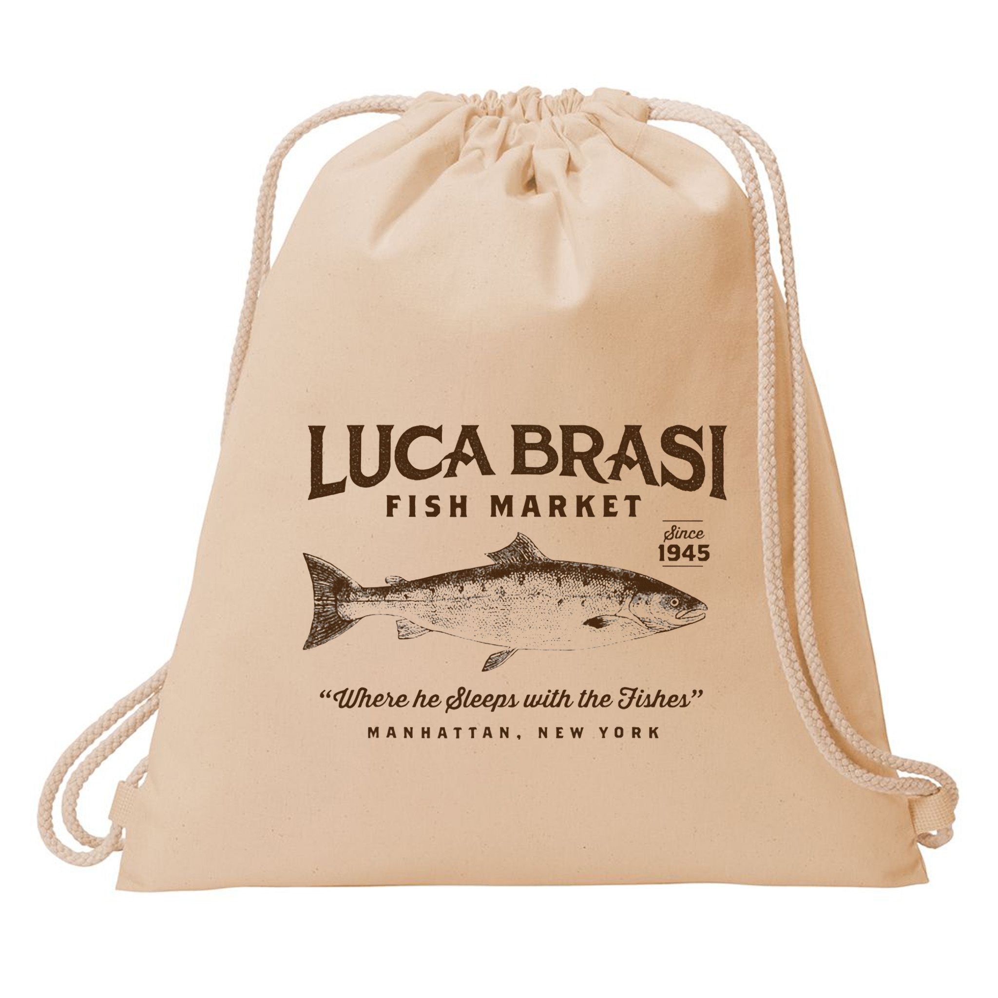 Luca Brasi Fish Market Drawstring Bag
