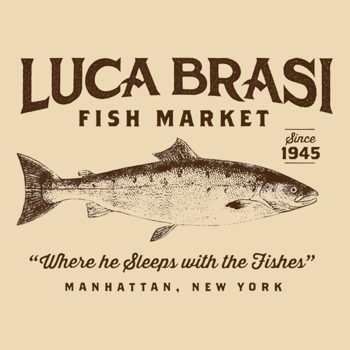 Luca Brasi Fish Market Drawstring Bag