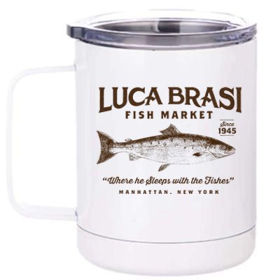 Luca Brasi Fish Market 12 oz Stainless Steel Tumbler Cup