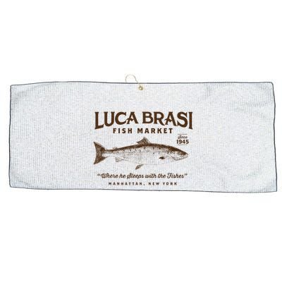 Luca Brasi Fish Market Large Microfiber Waffle Golf Towel
