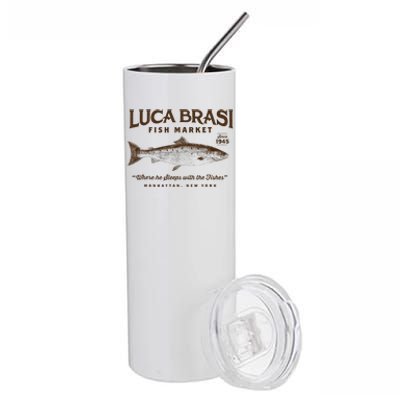 Luca Brasi Fish Market Stainless Steel Tumbler