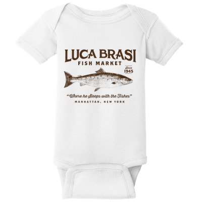 Luca Brasi Fish Market Baby Bodysuit