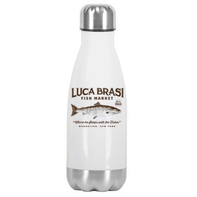 Luca Brasi Fish Market Stainless Steel Insulated Water Bottle