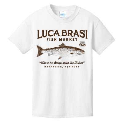 Luca Brasi Fish Market Kids T-Shirt