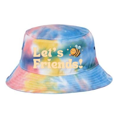 Lets Bee Friends Funny Bees Lover Tie Dye Newport Bucket Hat