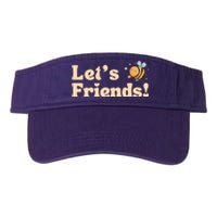 Lets Bee Friends Funny Bees Lover Valucap Bio-Washed Visor