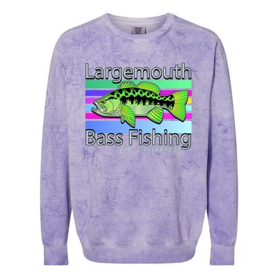 Largemouth Bass Fishing For Beginners Colorblast Crewneck Sweatshirt