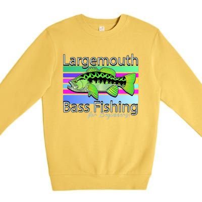 Largemouth Bass Fishing For Beginners Premium Crewneck Sweatshirt