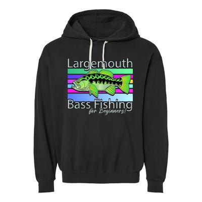 Largemouth Bass Fishing For Beginners Garment-Dyed Fleece Hoodie