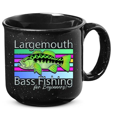 Largemouth Bass Fishing For Beginners 15oz Campfire Ceramic Mug