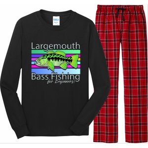 Largemouth Bass Fishing For Beginners Long Sleeve Pajama Set