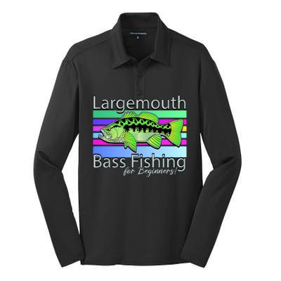 Largemouth Bass Fishing For Beginners Silk Touch Performance Long Sleeve Polo