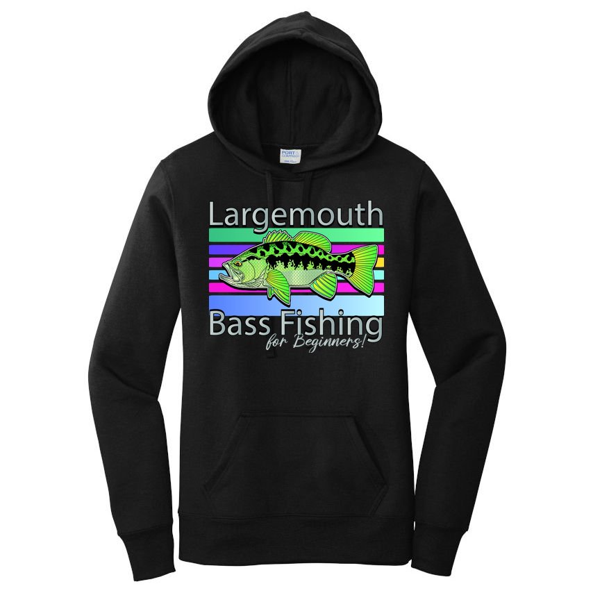 Largemouth Bass Fishing For Beginners Women's Pullover Hoodie