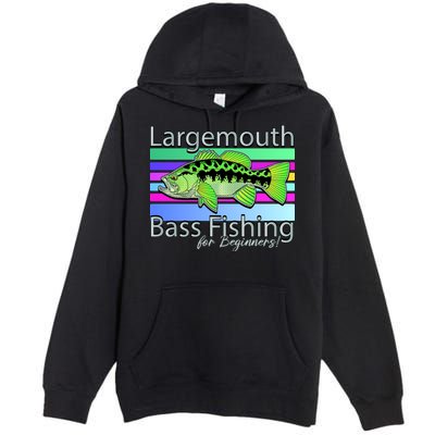 Largemouth Bass Fishing For Beginners Premium Pullover Hoodie