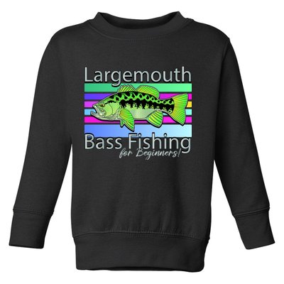 Largemouth Bass Fishing For Beginners Toddler Sweatshirt