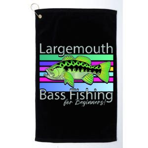 Largemouth Bass Fishing For Beginners Platinum Collection Golf Towel