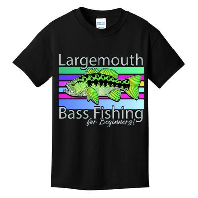 Largemouth Bass Fishing For Beginners Kids T-Shirt
