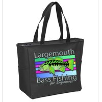 Largemouth Bass Fishing For Beginners Zip Tote Bag