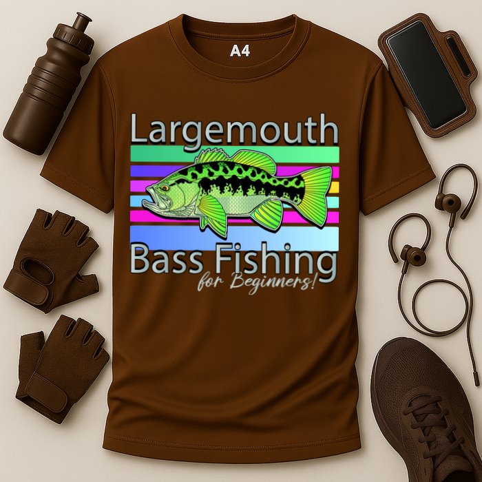 Largemouth Bass Fishing For Beginners Cooling Performance Crew T-Shirt