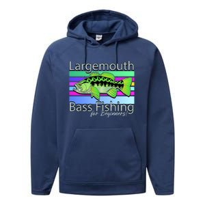 Largemouth Bass Fishing For Beginners Performance Fleece Hoodie