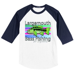 Largemouth Bass Fishing For Beginners Baseball Sleeve Shirt