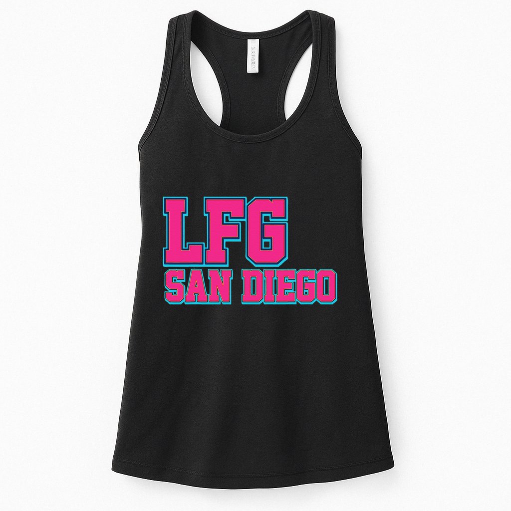 LFGSD Baseball Fan San Diego Sports LFG SD Womens Tank Top
