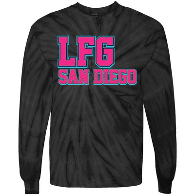 LFGSD Baseball Fan San Diego Sports LFG SD Tie-Dye Long Sleeve Shirt