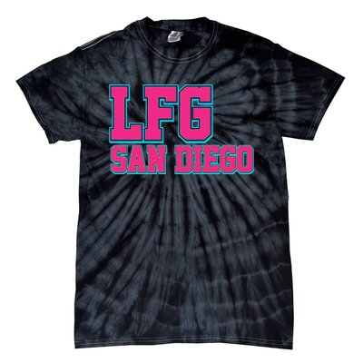 LFGSD Baseball Fan San Diego Sports LFG SD Tie-Dye T-Shirt