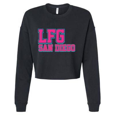 LFGSD Baseball Fan San Diego Sports LFG SD Cropped Pullover Crew