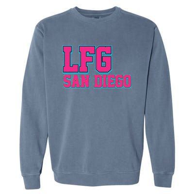 LFGSD Baseball Fan San Diego Sports LFG SD Garment-Dyed Sweatshirt