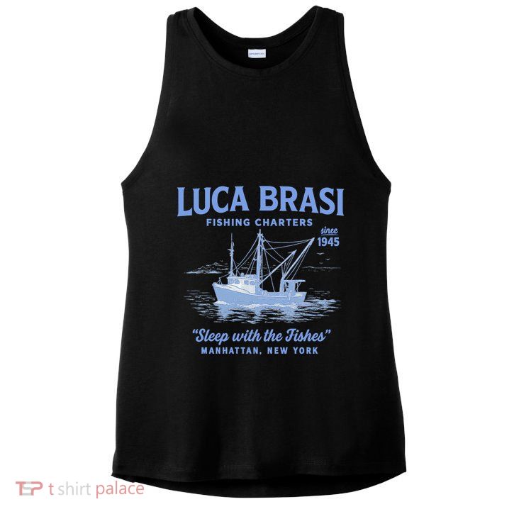 Luca Brasi Fishing Charters Ladies PosiCharge Tri-Blend Wicking Tank