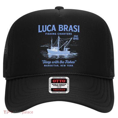 Luca Brasi Fishing Charters High Crown Mesh Back Trucker Hat