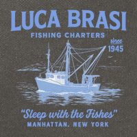 Luca Brasi Fishing Charters Cotton Canvas Backpack