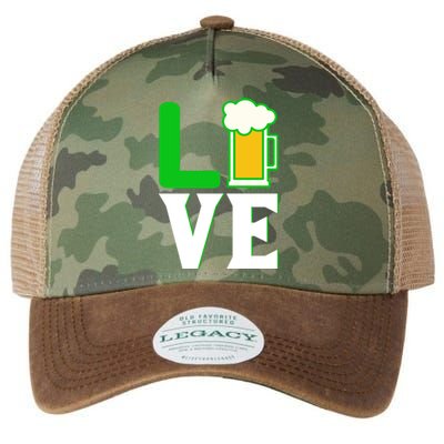 Love Beer For St. Patrick's Day Legacy Tie Dye Trucker Hat