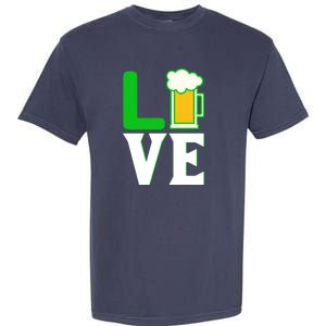 Love Beer For St. Patrick's Day Garment-Dyed Heavyweight T-Shirt