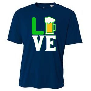 Love Beer For St. Patrick's Day Cooling Performance Crew T-Shirt